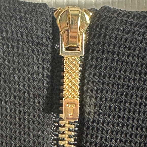 Ted Baker size 1 (US 2-4) black textured dress, vibrant lemon/bee lining - Picture 7 of 16